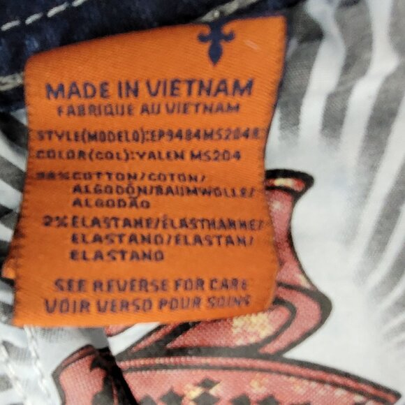 Rock Revival Jeans Womens 31 Blue Yalen Stretch 32x31 Mid Rise Skinny - Picture 11 of 16